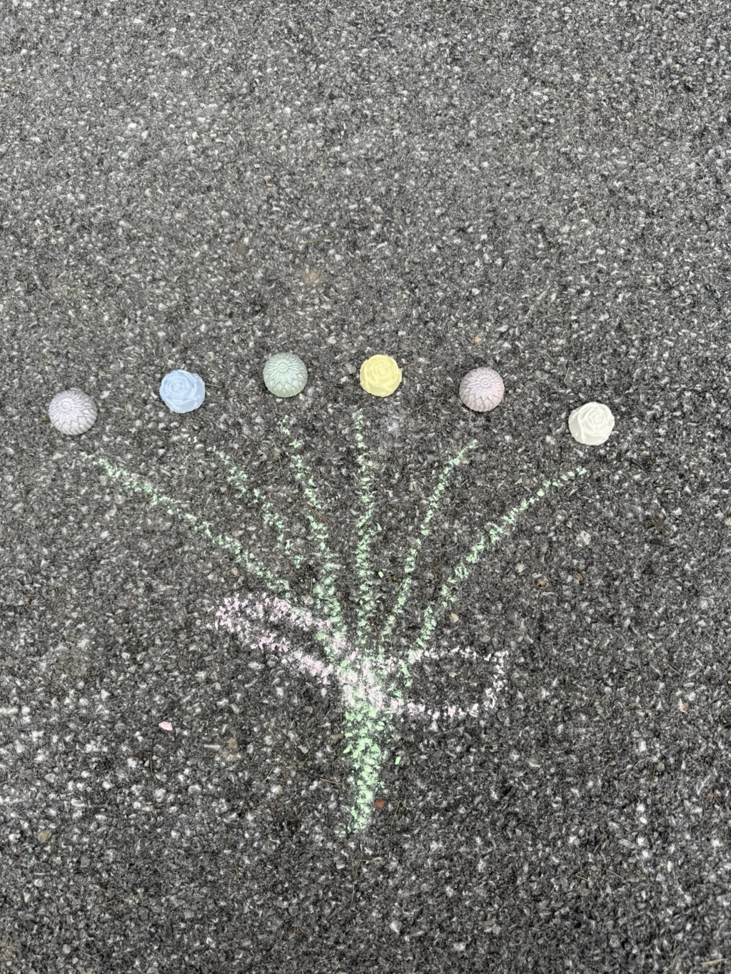 Bouquet of Flowers Handmade Sidewalk Chalk