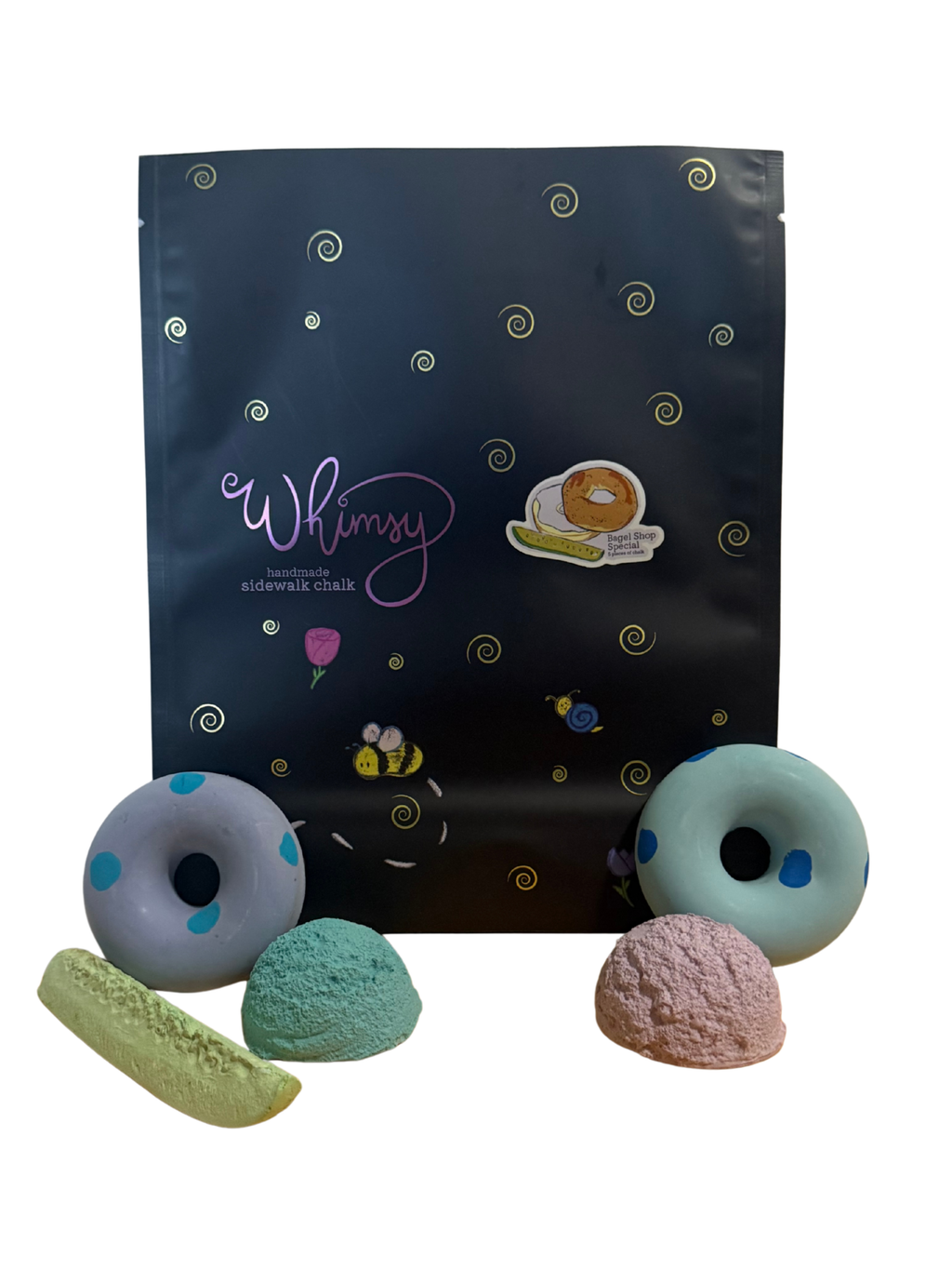 Bagel Shop Special Blueberry Handmade Sidewalk Chalk